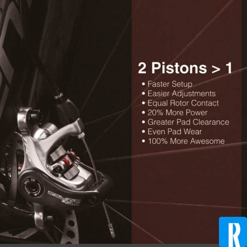 TRP Spyre schijfrem race/atb vóór zwart