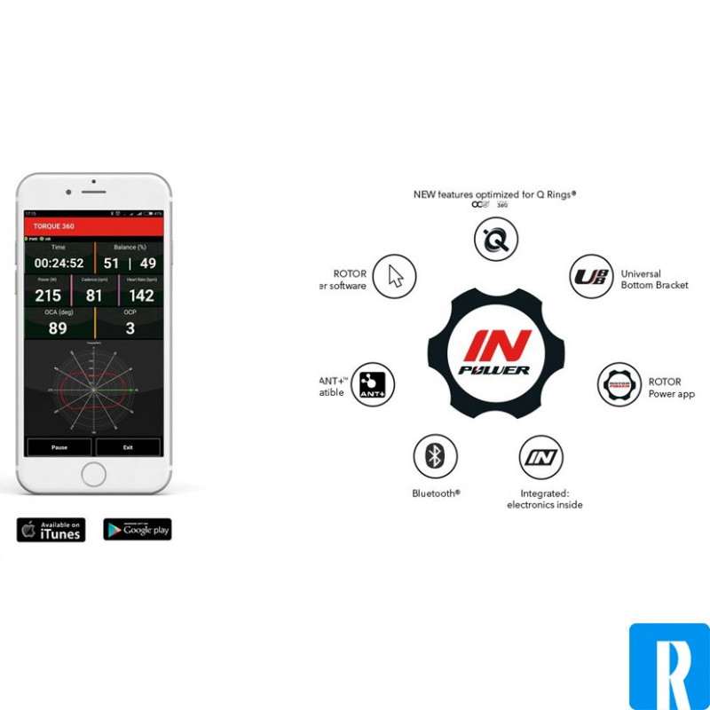 Rotor beidseitiger Leistungsmesser 2INpower 110BCD direct mount Rotor beidseitiger Leistungsmesser 2INpower 110BCD direct mount