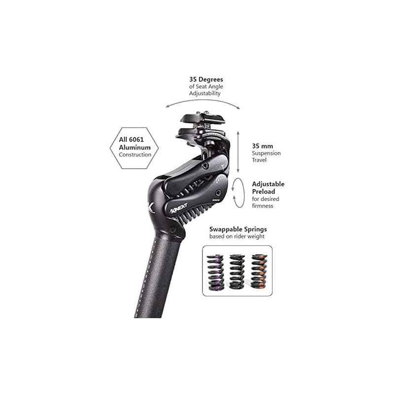Kinekt Alu Suspension Sattelstütze - 27.2