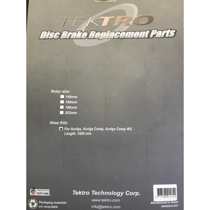 Tektro remleiding incl banjo kit